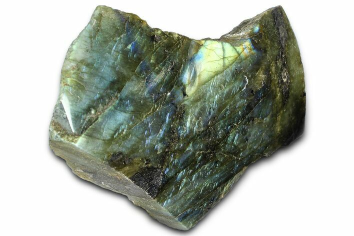 Single Side Polished Labradorite Section - Madagascar #364281